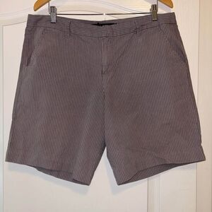 Calvin Klein Jeans gray bermuda pinstriped shorts woman's size 16